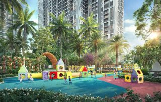 Cư dân nhí định cư tại tòa P1 - The Pavilion có cơ hội hình thành lối sống xanh từ nhỏ.