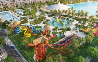 Phối cảnh vịnh biển kỳ quan 4 mùa quy mô hàng đầu châu Á - tiện ích điểm nhấn của dự án Vinhomes Ocean Park 3 - The Crown.