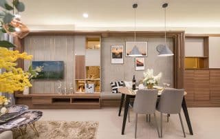 Thiết kế thông minh tạo cảm giác rộng rãi hơn so với diện tích thực cho căn hộ.