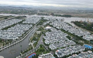 Một góc khu đô thị tại quận Hồng Bàng, Hải Phòng do Vinhomes làm chủ đầu tư.