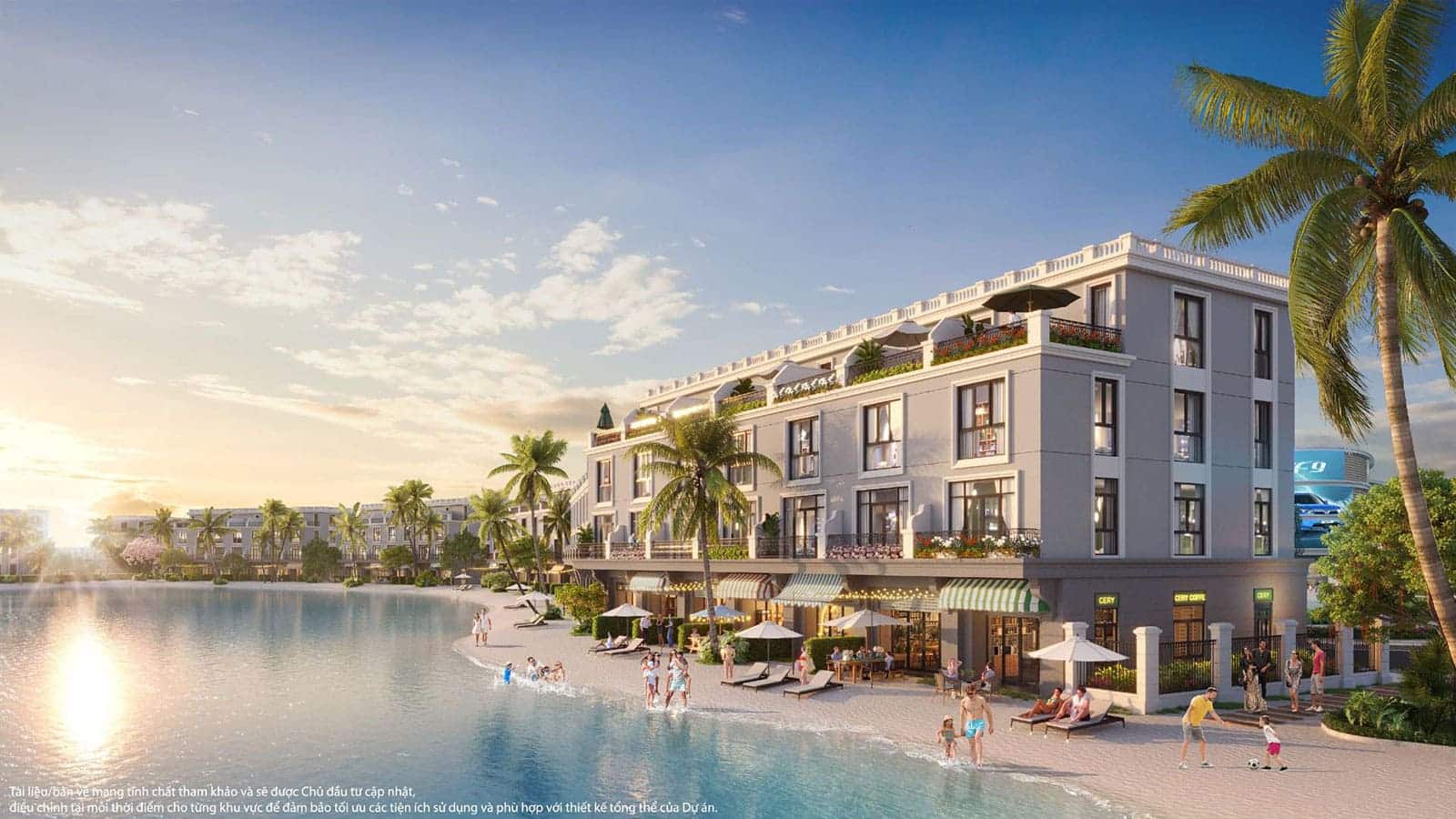 Tại Vinhomes Royal Island, cư dân có thể ngày ngày thảnh thơi ngắm cảnh biển ngay ngoài khung cửa.