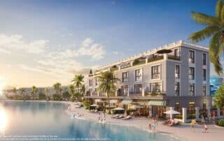 Vinhomes Royal Island là dự án đô thị duy nhất tại Việt Nam và hiếm hoi trên thế giới sở hữu bãi tắm nước biển riêng ngay sau nhà.