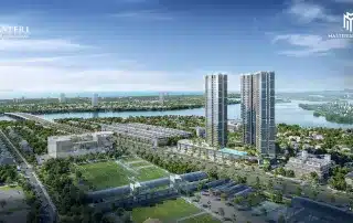 Dự án Masteri Rivera Đà Nẵng với hai tòa tháp 39 tầng, tầm nhìn thoáng đạt, nằm tại trung tâm quận Hải Châu.