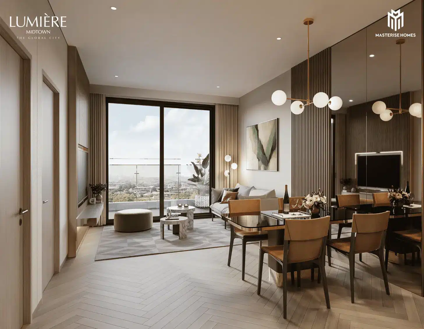 Không gian sống tinh tế tại LUMIÈRE Midtown, mang đến trải nghiệm đẳng cấp và thư thái giữa lòng The Global City.
