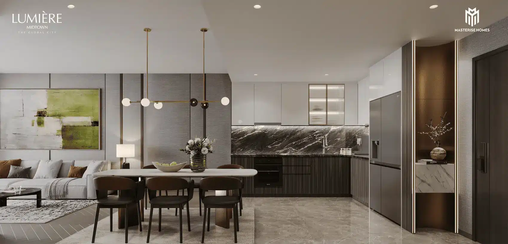 LUMIÈRE Midtown – không gian sống tinh tế giữa trung tâm phồn hoa với nội thất sang trọng và tiện ích đẳng cấp.