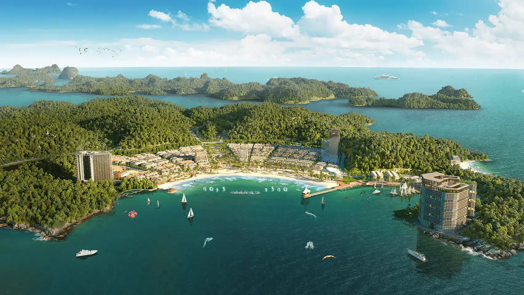 Quần thể nghỉ dưỡng và giải trí Xanh Island Cát Bà – Kiến tạo không gian xanh đẳng cấp tại đảo Cát Bà.