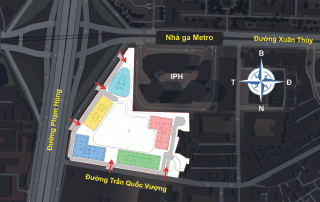 Vị trí kim cương của Sun Feliza Suites: Kết nối Phạm Hùng, Xuân Thủy, Trần Quốc Vượng.